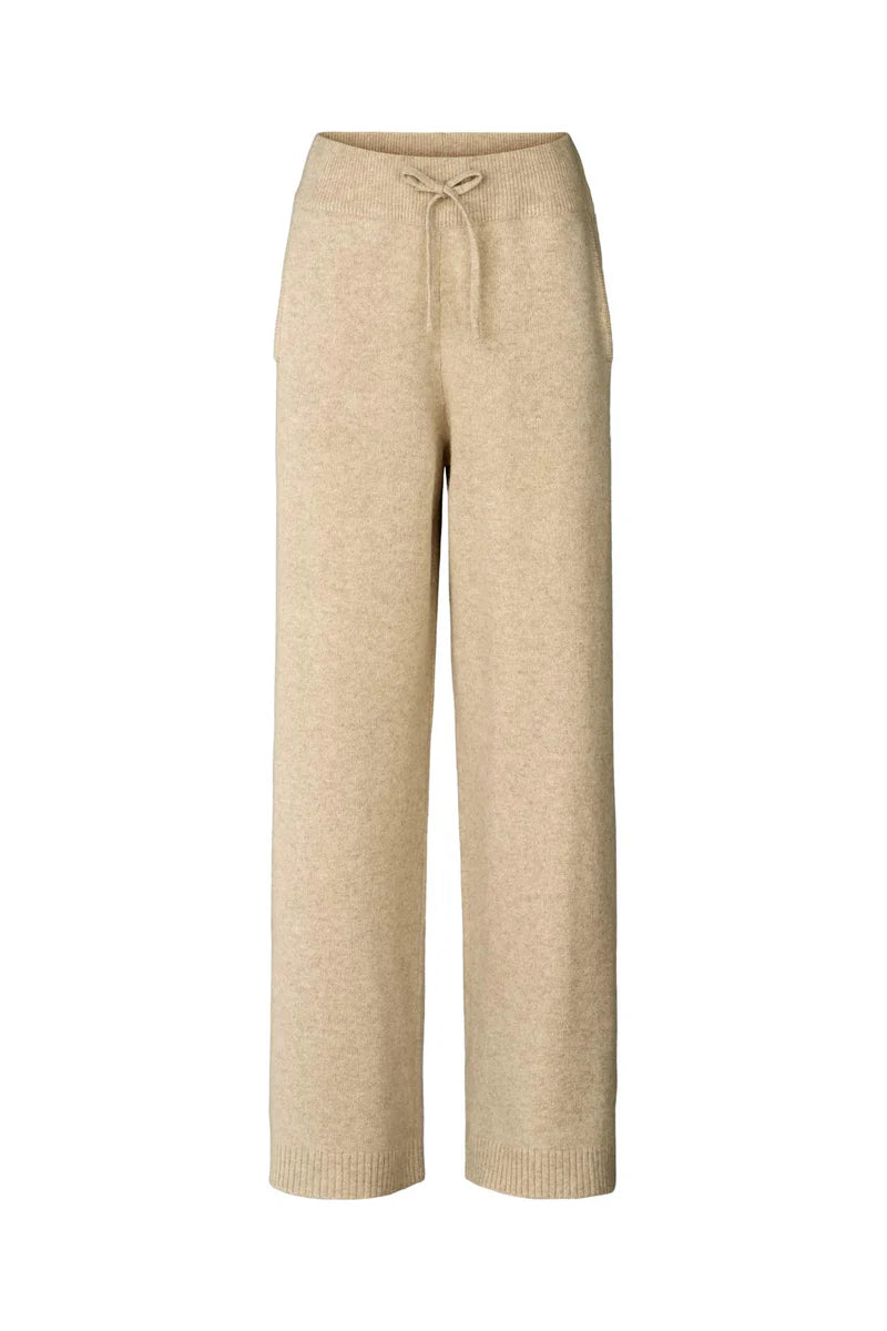 Rabens Saloner | Dianne Pure Wool Lounge Pant - Oatmeal