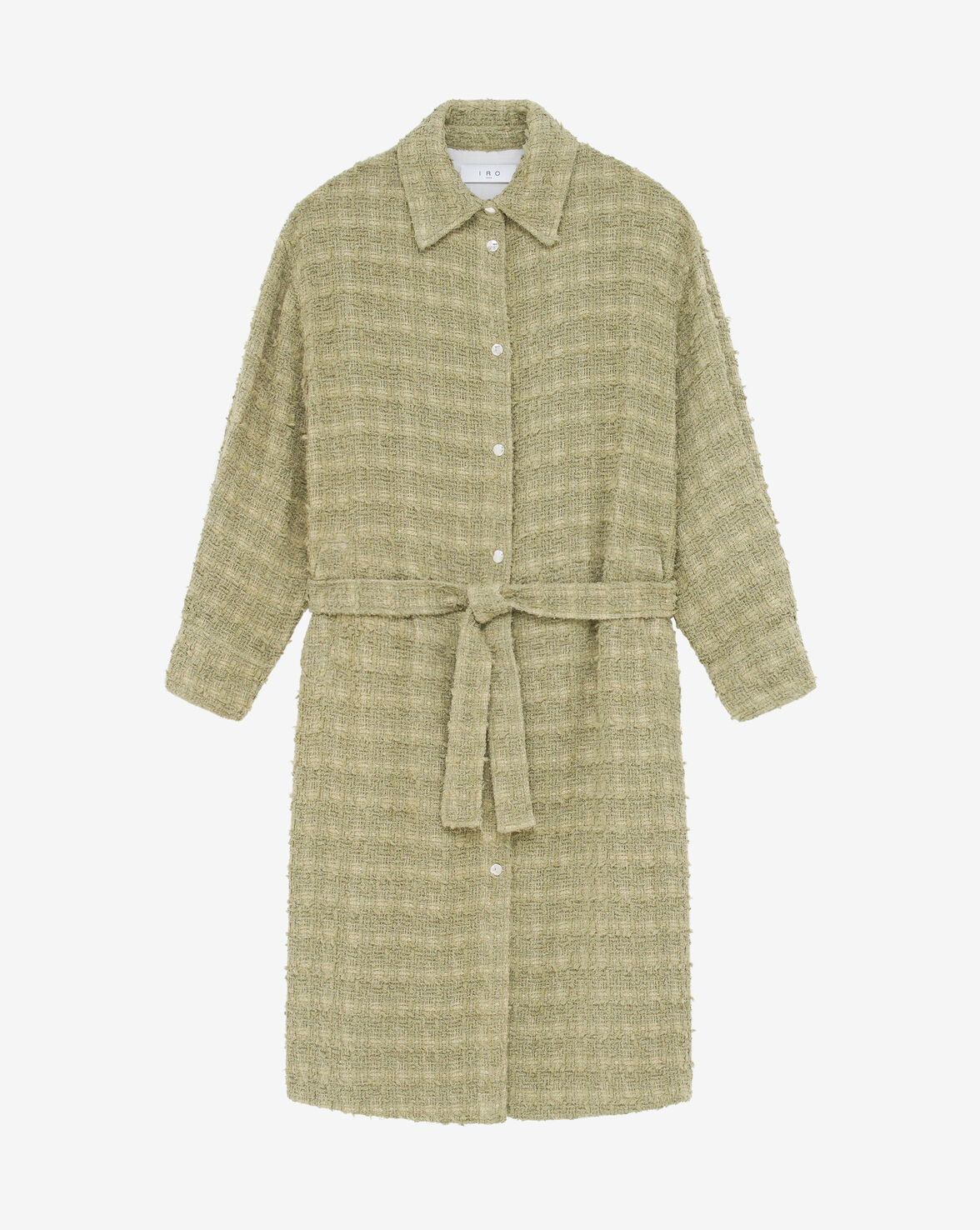 IRO Paris | Robbey Long Tweed Overshirt - Khaki