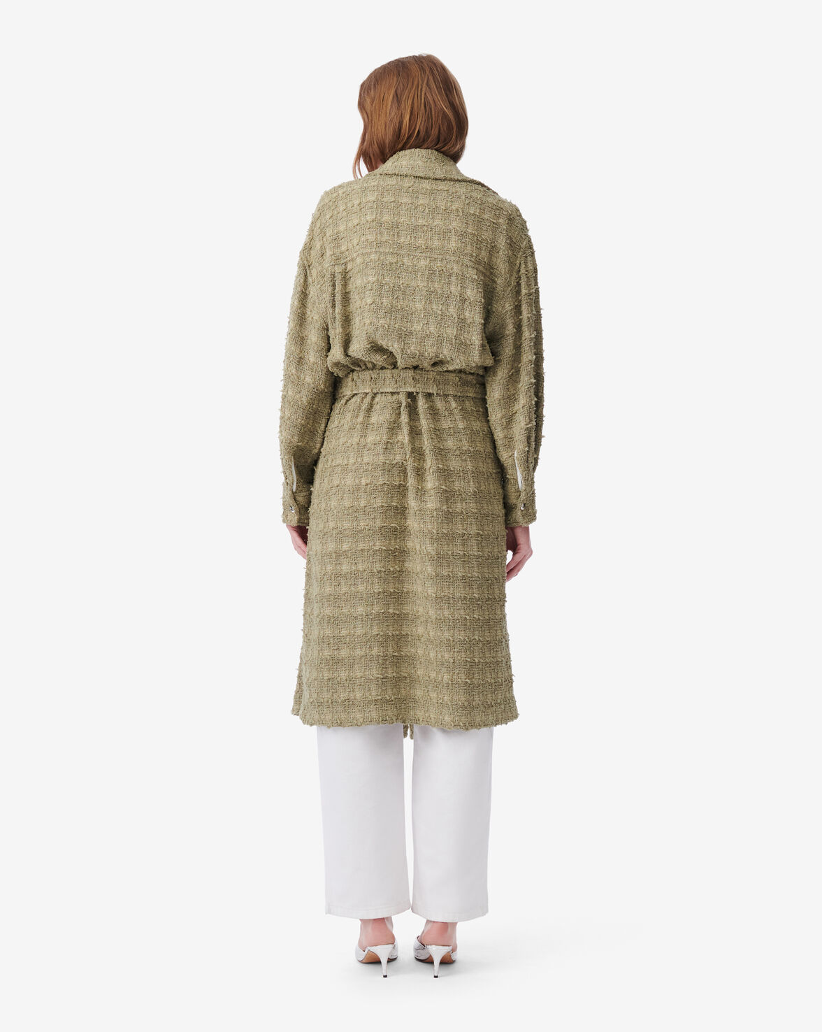 IRO Paris | Robbey Long Tweed Overshirt - Khaki