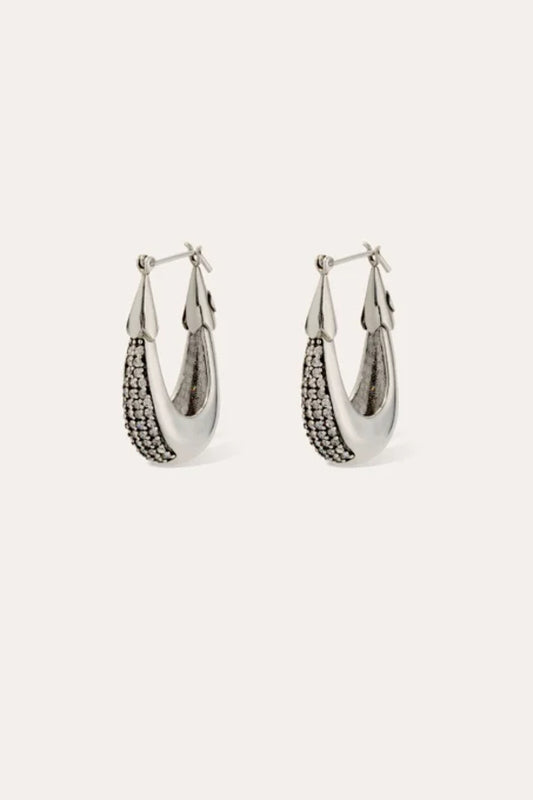 Gas Bijoux | Ecume Zirconia Earrings - Silver