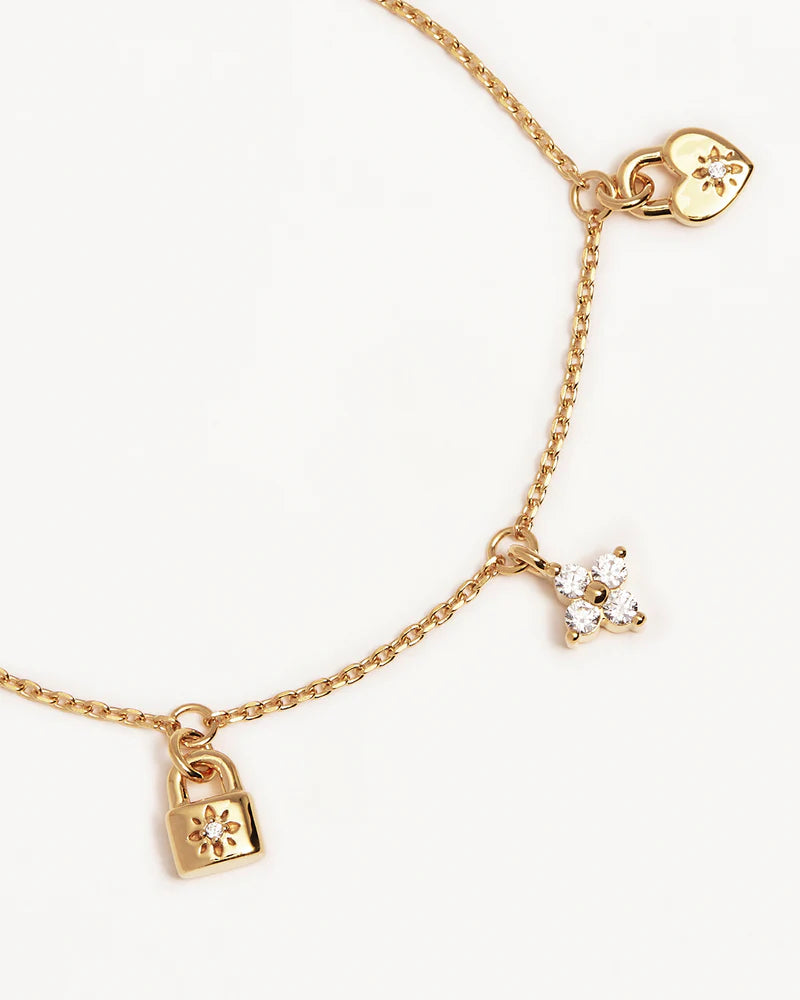 By Charlotte | Love Unlocked Charm Bracelet - Gold