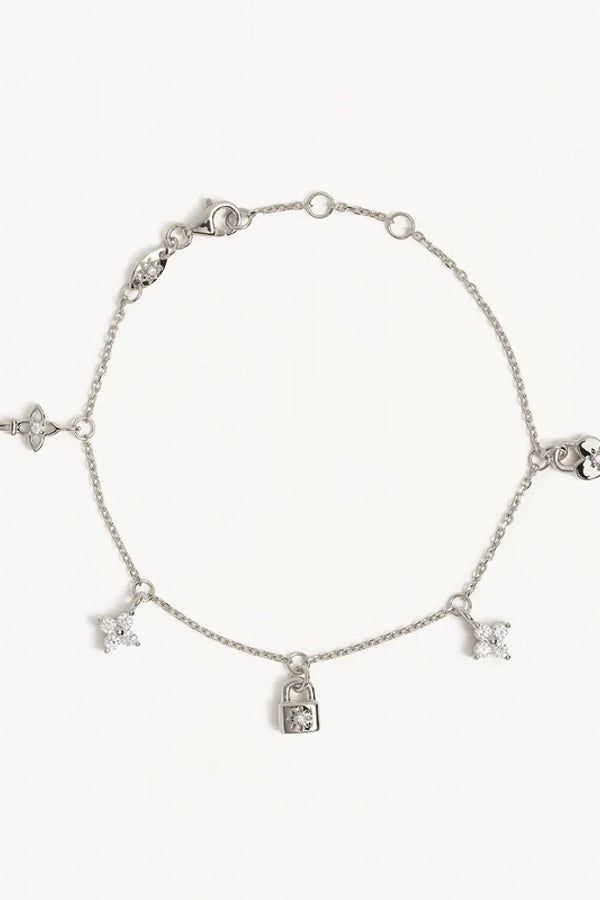 By Charlotte | Love Unlocked Charm Bracelet - Silver