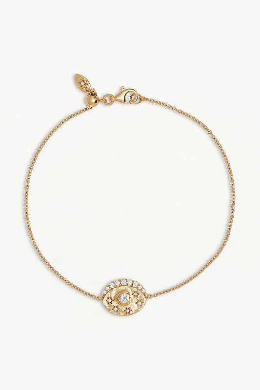 By Charlotte | Love You To The Moon & Back Bracelet - Gold