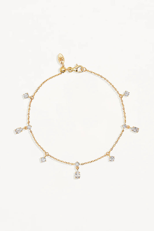 By Charlotte | No Rain, No Flowers Bracelet - Gold