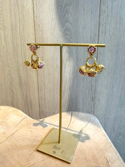 Gas Bijoux | Lucce Earring - Gold/Pink