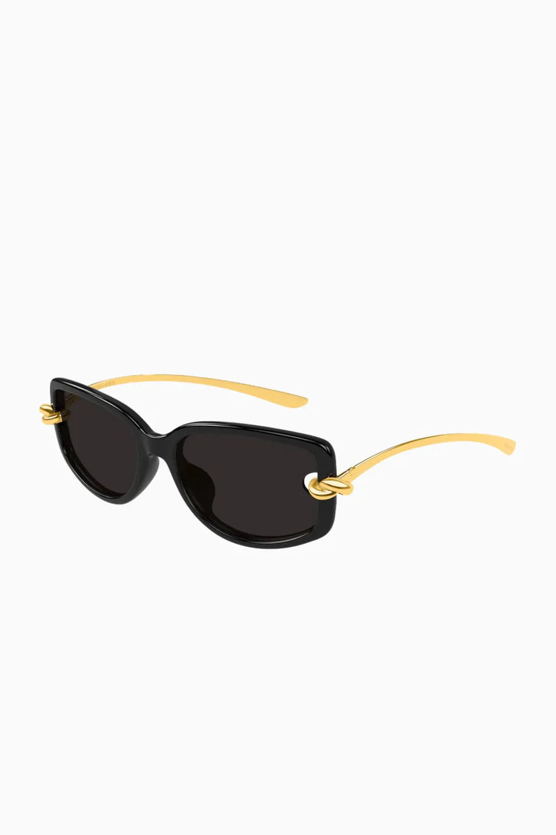 Bottega Veneta | Knot Sunglasses - Black / Gold