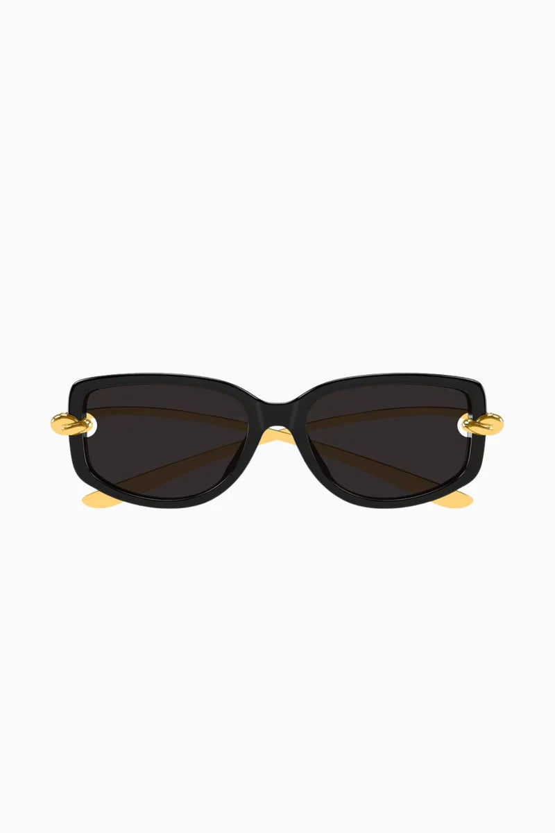 Bottega Veneta | Knot Sunglasses - Black / Gold
