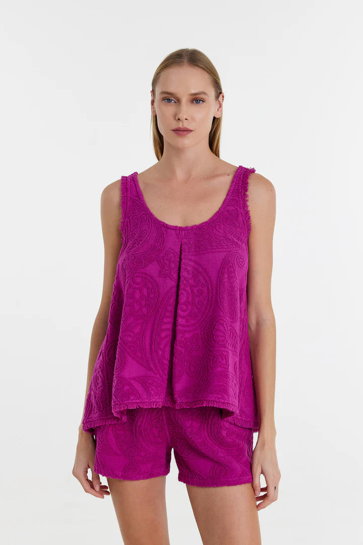 Devotion Twins | Rosel Top - Magenta