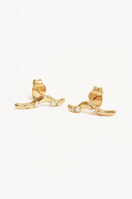 By Charlotte | Chasing Tides Earrings - Gold Vermeil