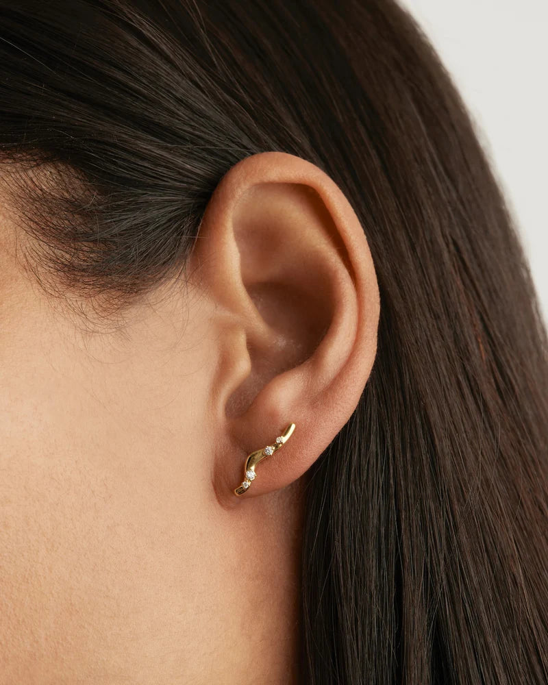 By Charlotte | Chasing Tides Earrings - Gold Vermeil