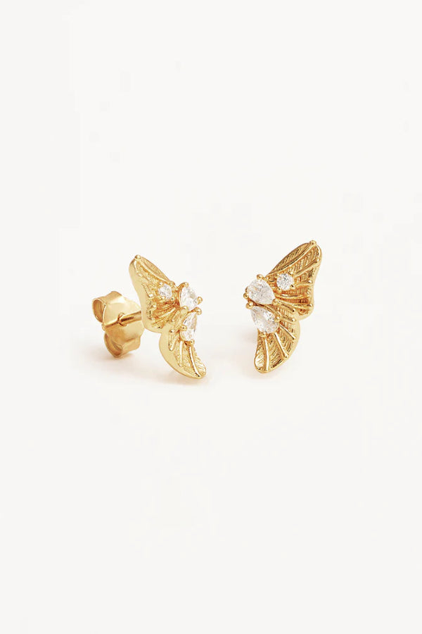 By Charlotte | Ocean Whisper Stud Earrings - Gold Vermeil