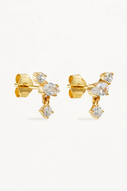 By Charlotte | No Rain, No Flowers Studs- Gold