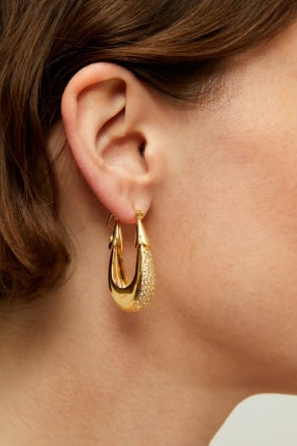 Gas Bijoux | Ecume Zirconia Earrings - Gold