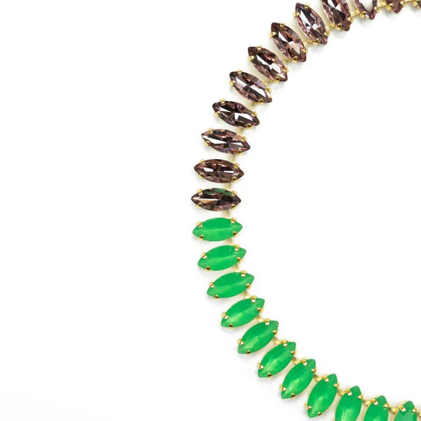 Elphin Lane | Stella Necklace - Lilac/ Green