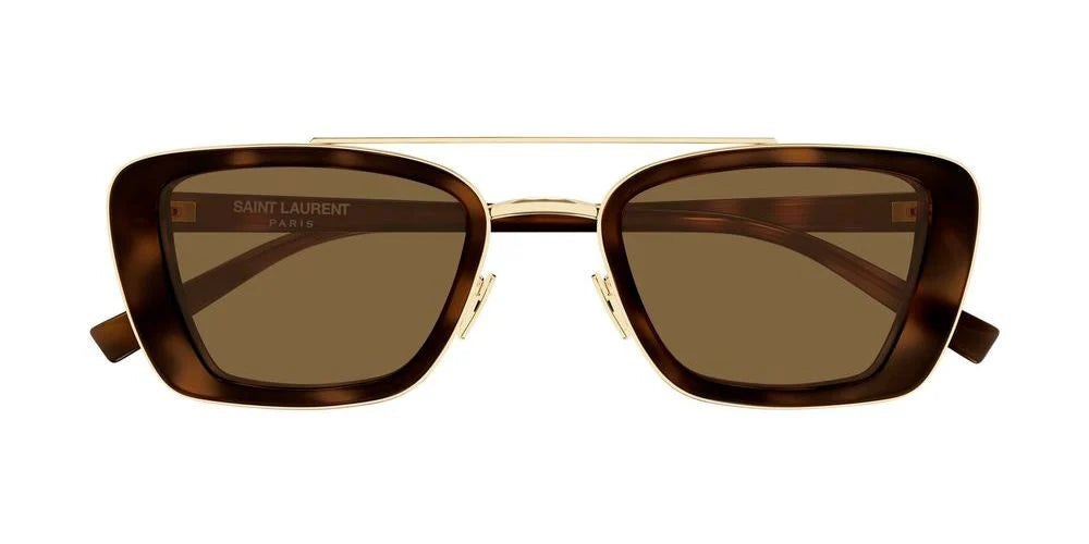 Saint Laurent | Square Aviator - Havana