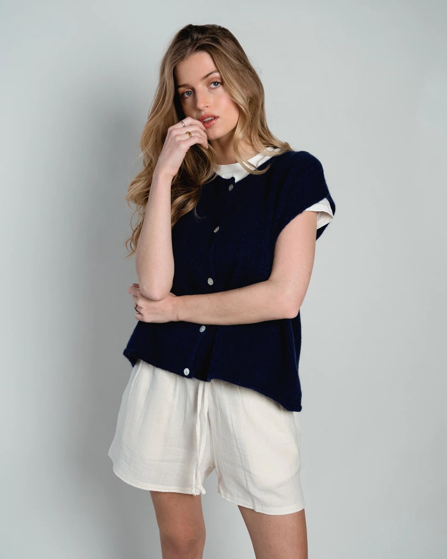 Lou & Odette | Demi Sleeveless Round Neck - Navy