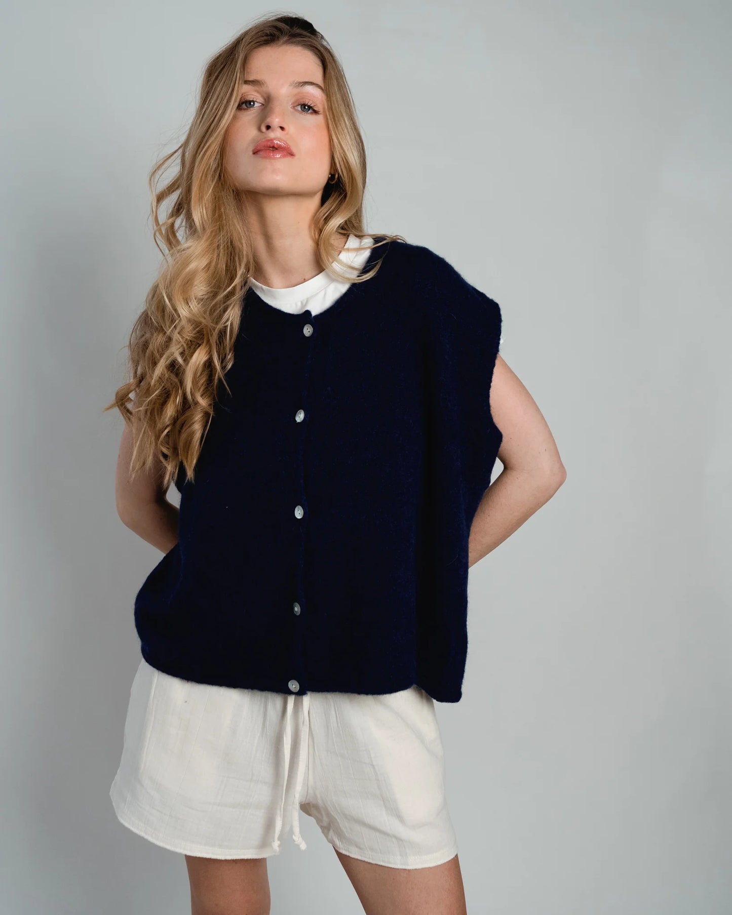 Lou & Odette | Demi Sleeveless Round Neck - Navy