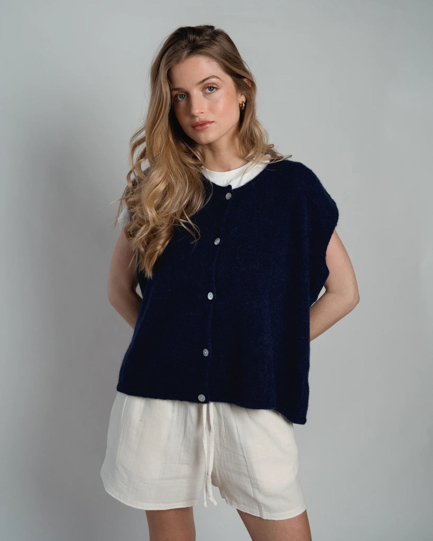 Lou & Odette | Demi Sleeveless Round Neck - Navy