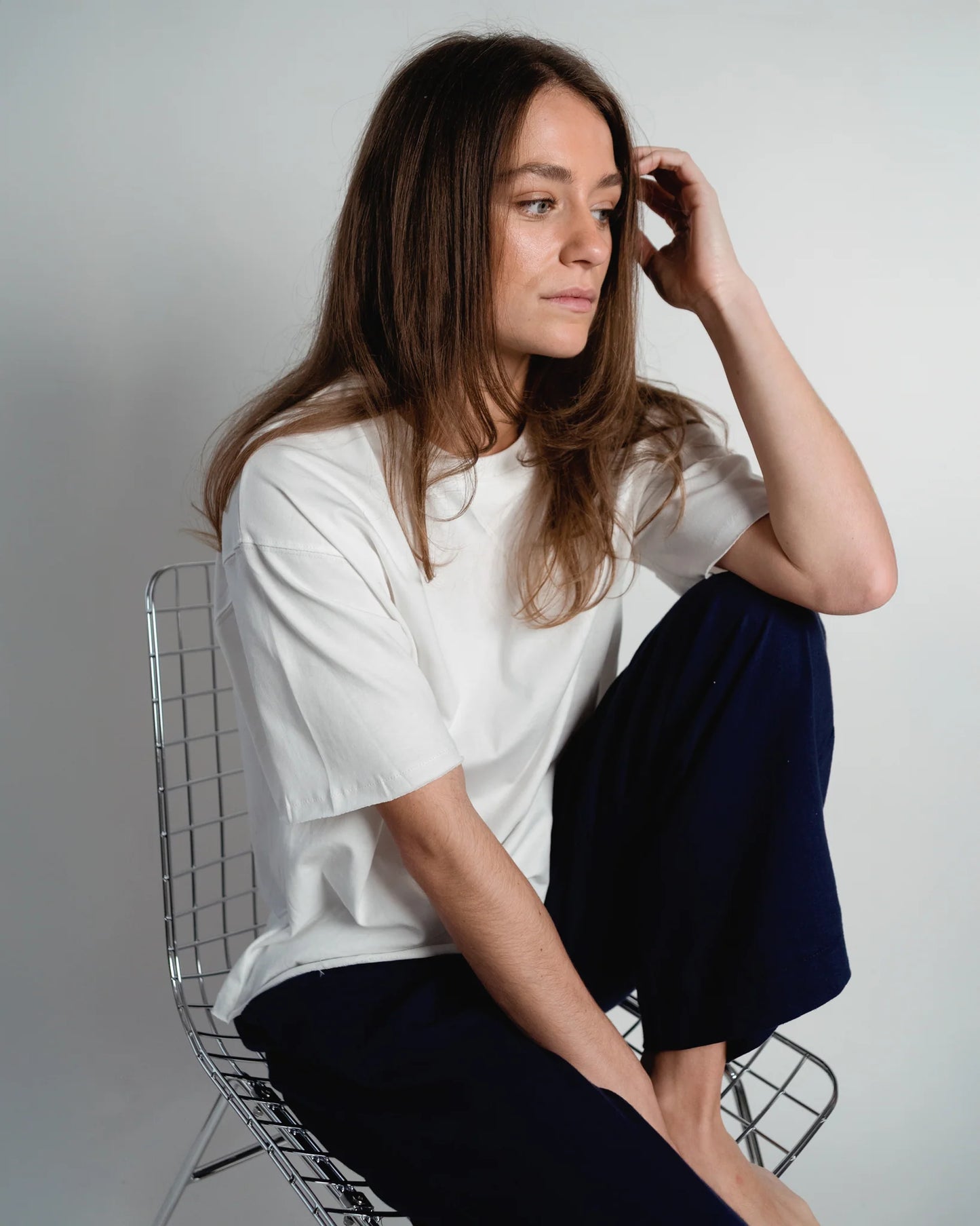 Lou & Odette | Lou Short Sleeve Sweatshirt - White