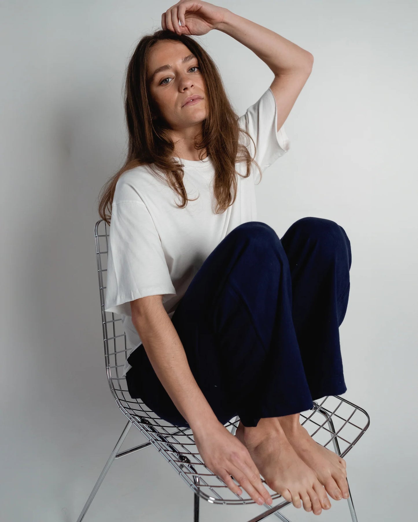 Lou & Odette | Lou Short Sleeve Sweatshirt - White