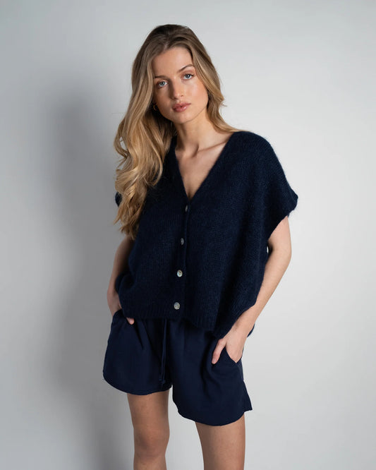 Lou & Odette | Elli Sleeveless V-Neck - Navy