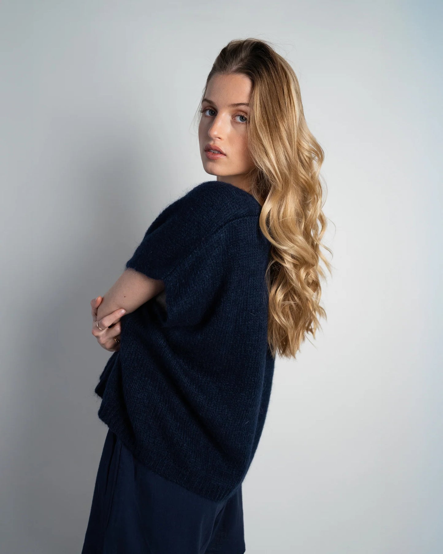 Lou & Odette | Elli Sleeveless V-Neck - Navy