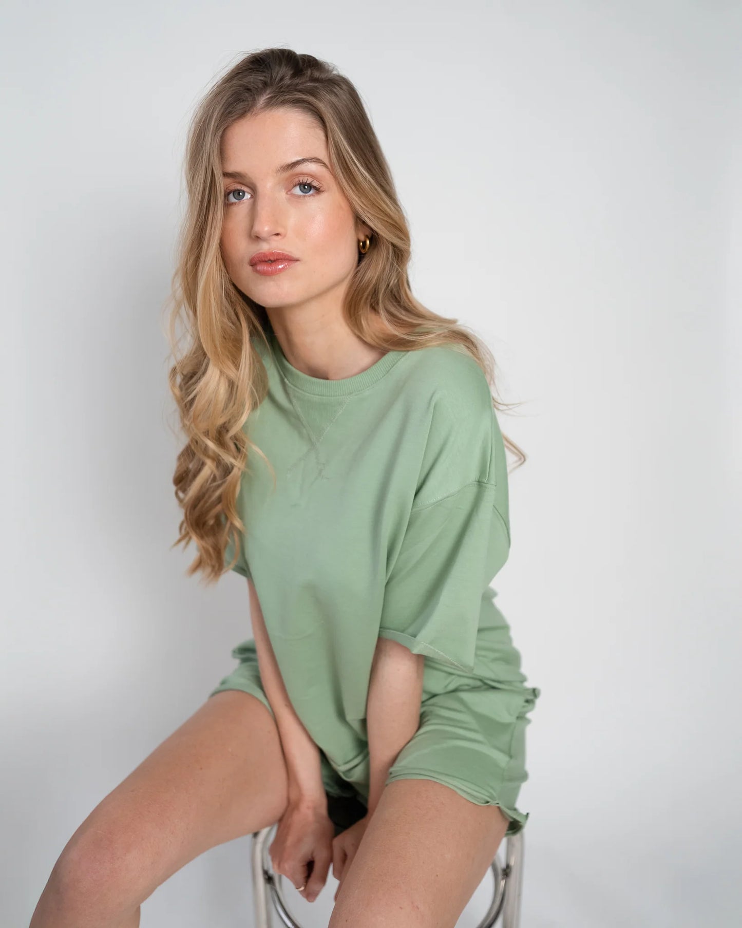 Lou & Odette | Lou Short Sleeve Sweatshirt - Sage