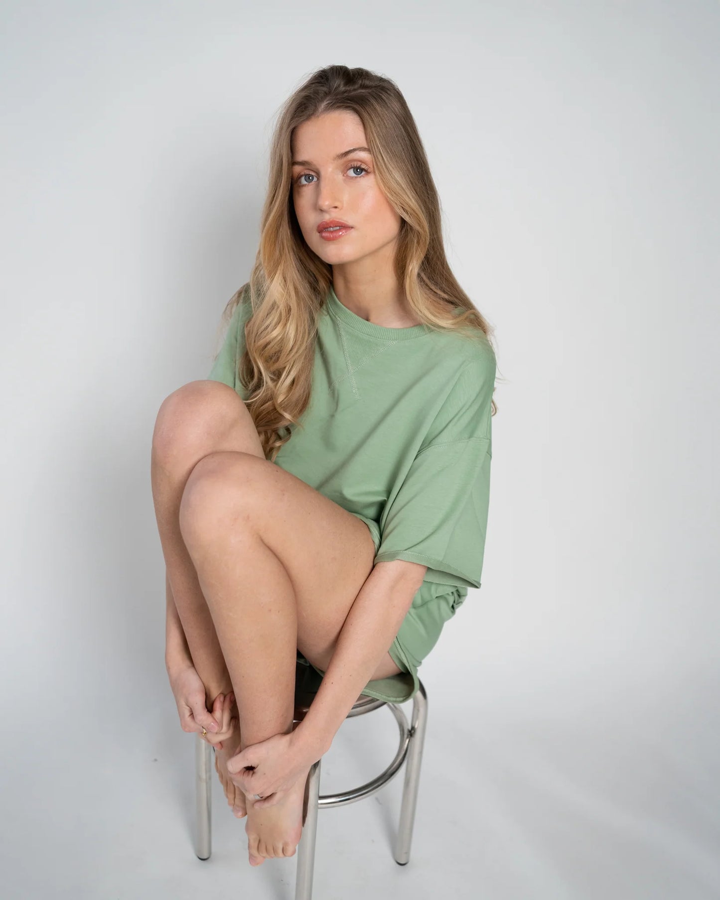 Lou & Odette | Lou Short Sleeve Sweatshirt - Sage