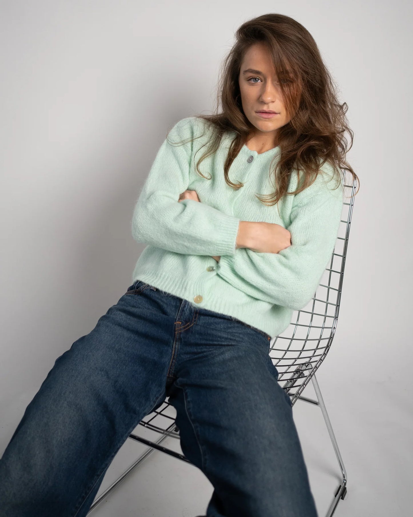 Lou & Odette | Nathalie Cardigan - Mint