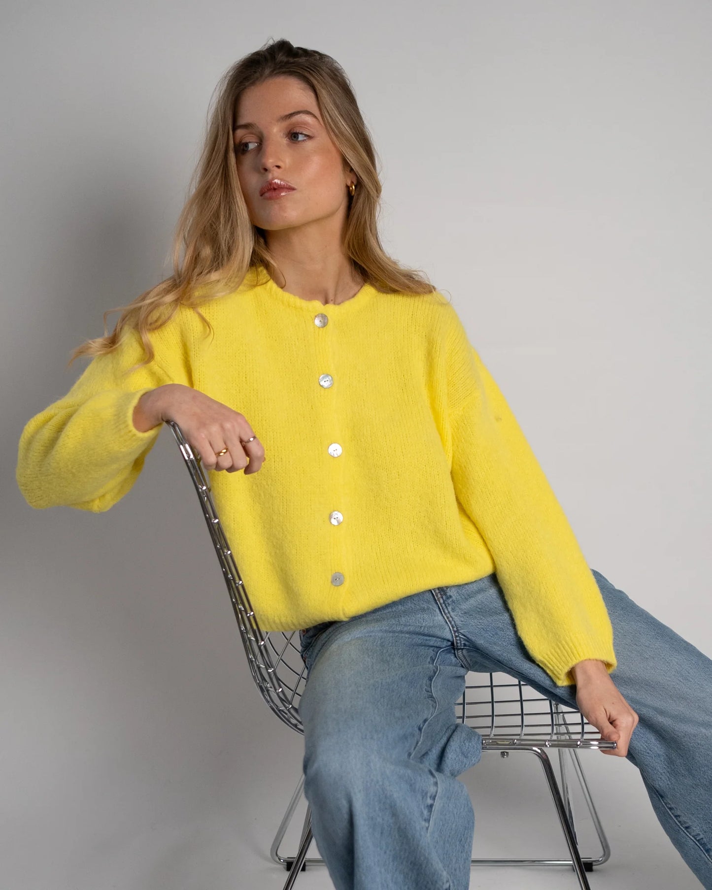 Lou & Odette | Nathalie Cardigan - Yellow