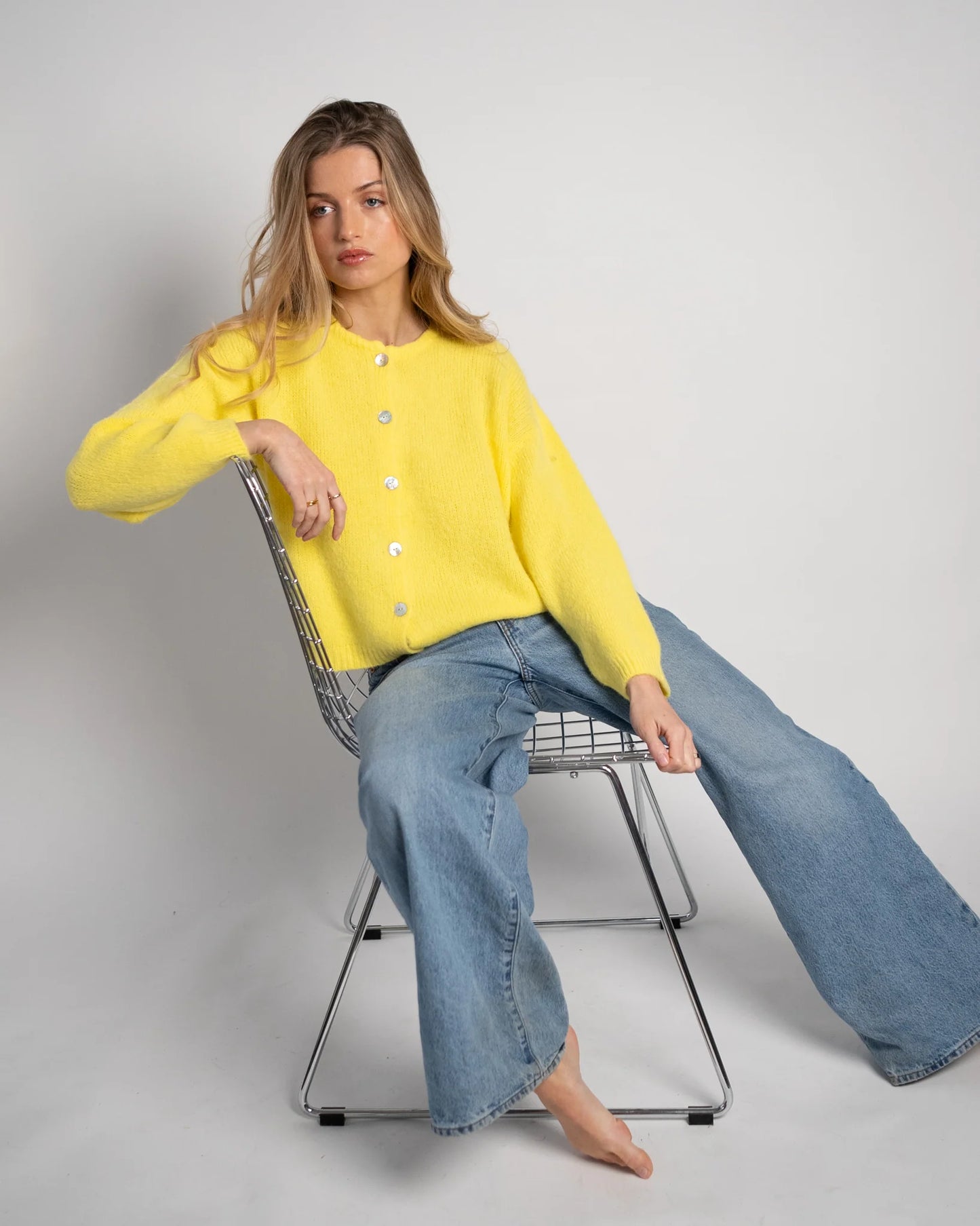 Lou & Odette | Nathalie Cardigan - Yellow