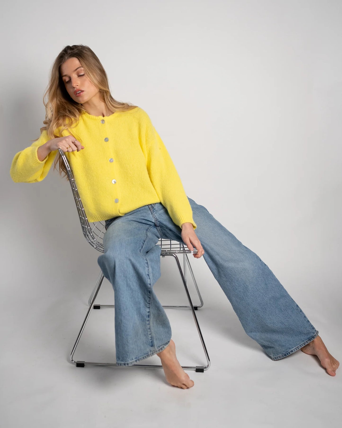 Lou & Odette | Nathalie Cardigan - Yellow