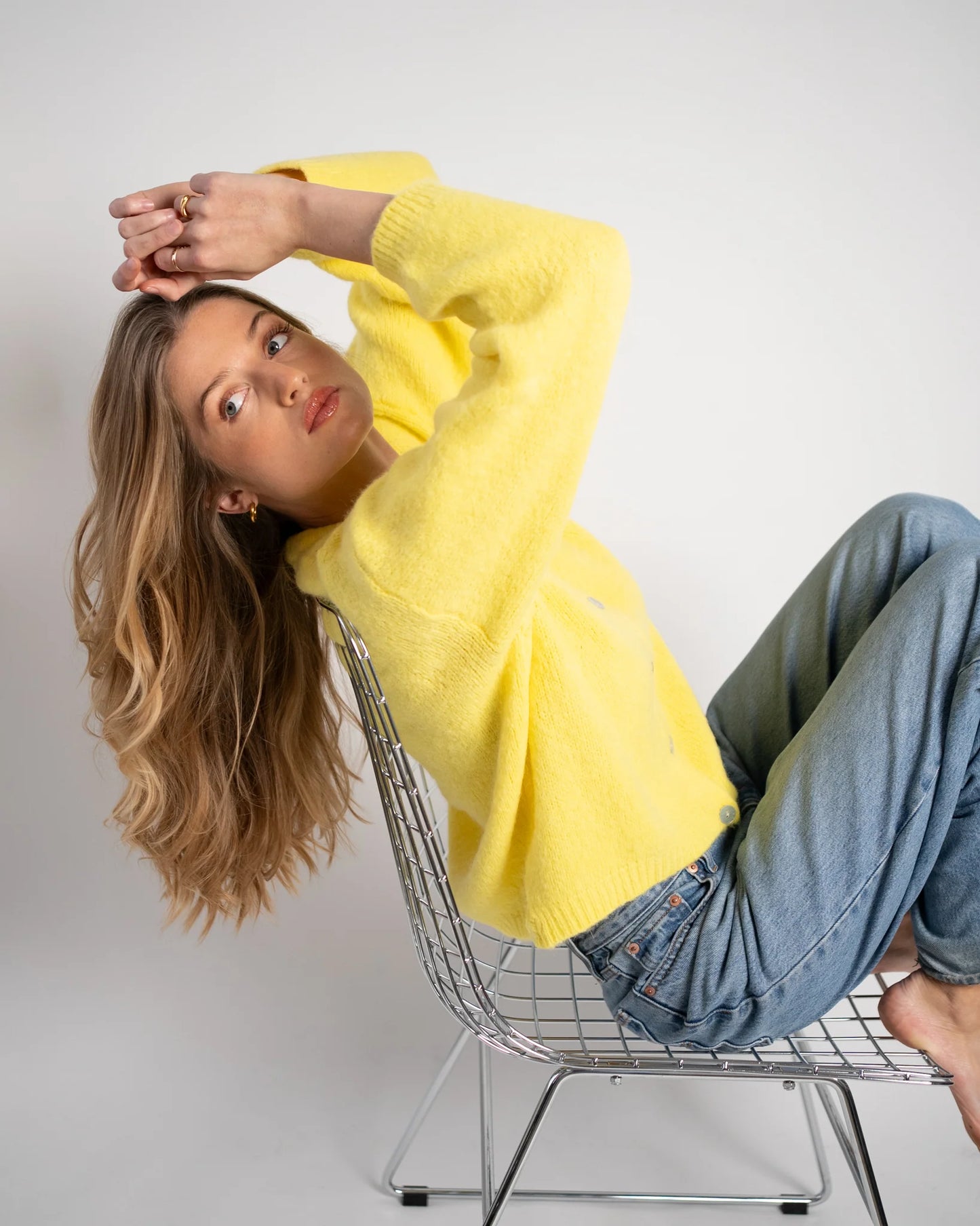 Lou & Odette | Nathalie Cardigan - Yellow
