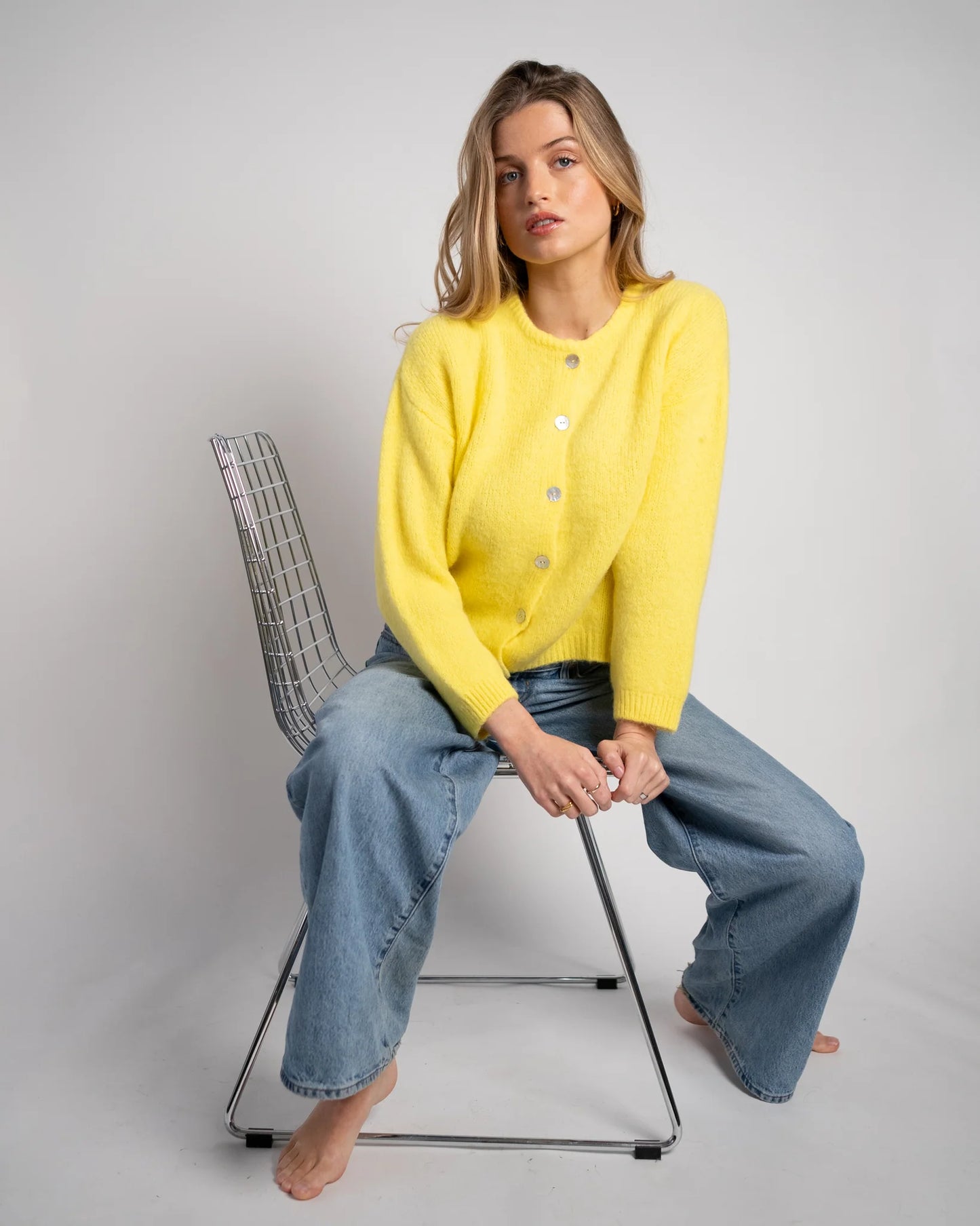 Lou & Odette | Nathalie Cardigan - Yellow