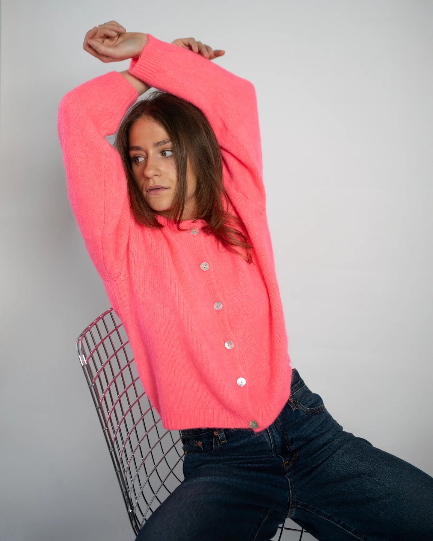 Lou & Odette | Nathalie Cardigan - Coral