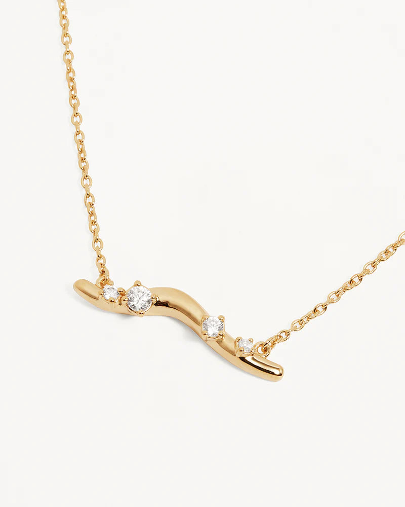 By Charlotte | Chasing Tides Necklace - Gold Vermeil