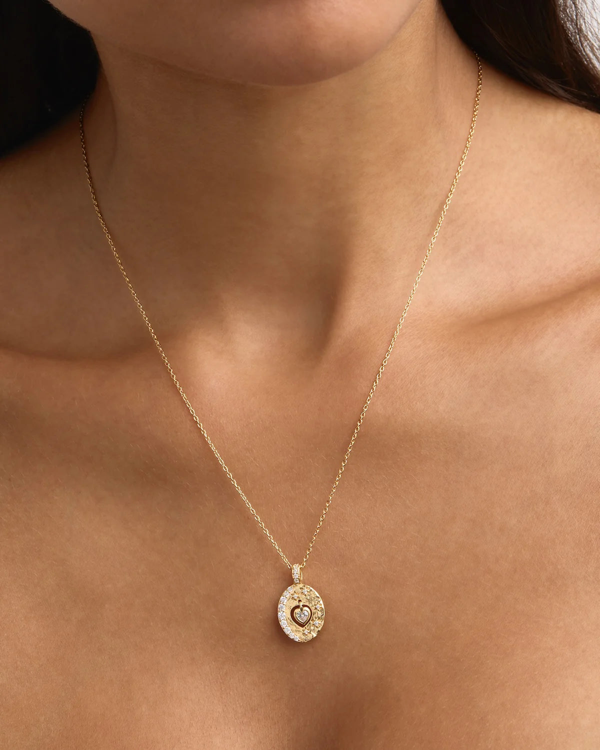 By Charlotte | Love You To The Moon And Back Necklace - Gold