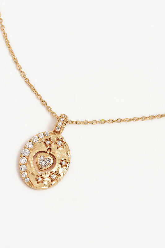 By Charlotte | Love You To The Moon And Back Necklace - Gold