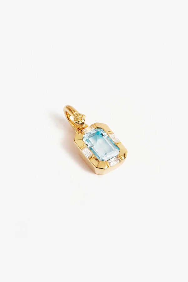 By Charlotte | Calm Your Soul Topaz Annex Pendant - Gold