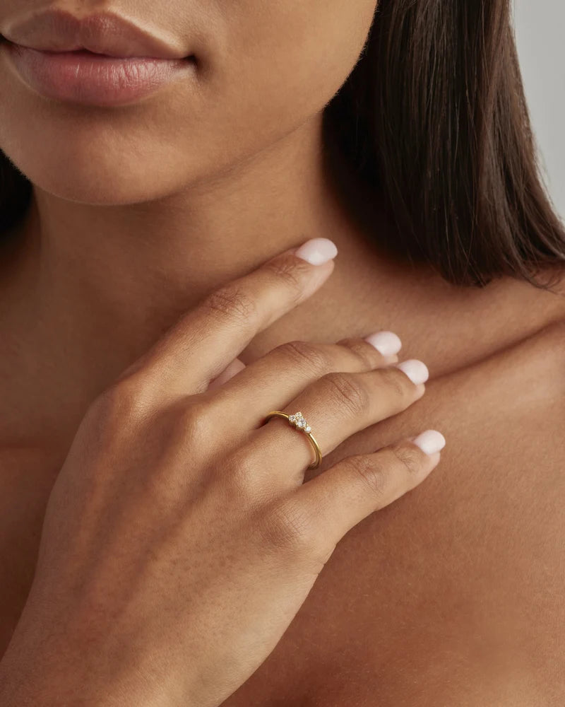 By Charlotte | Gold Mist Ring - Gold Vermeil