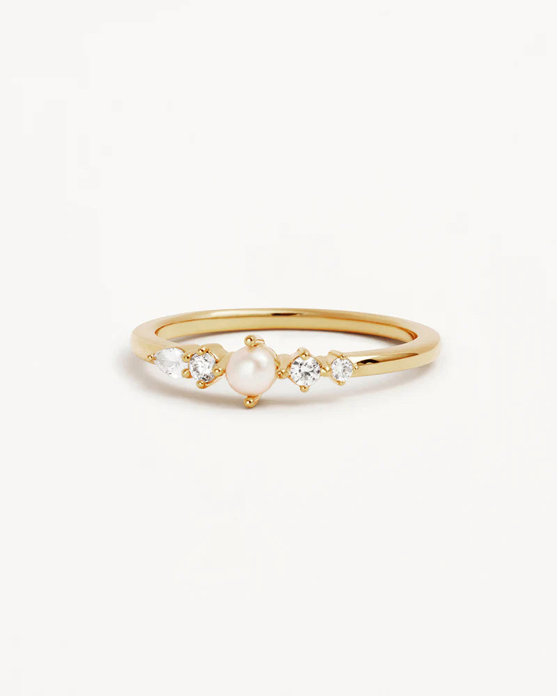 By Charlotte | Gold Sea Foam Ring - Gold Vermeil