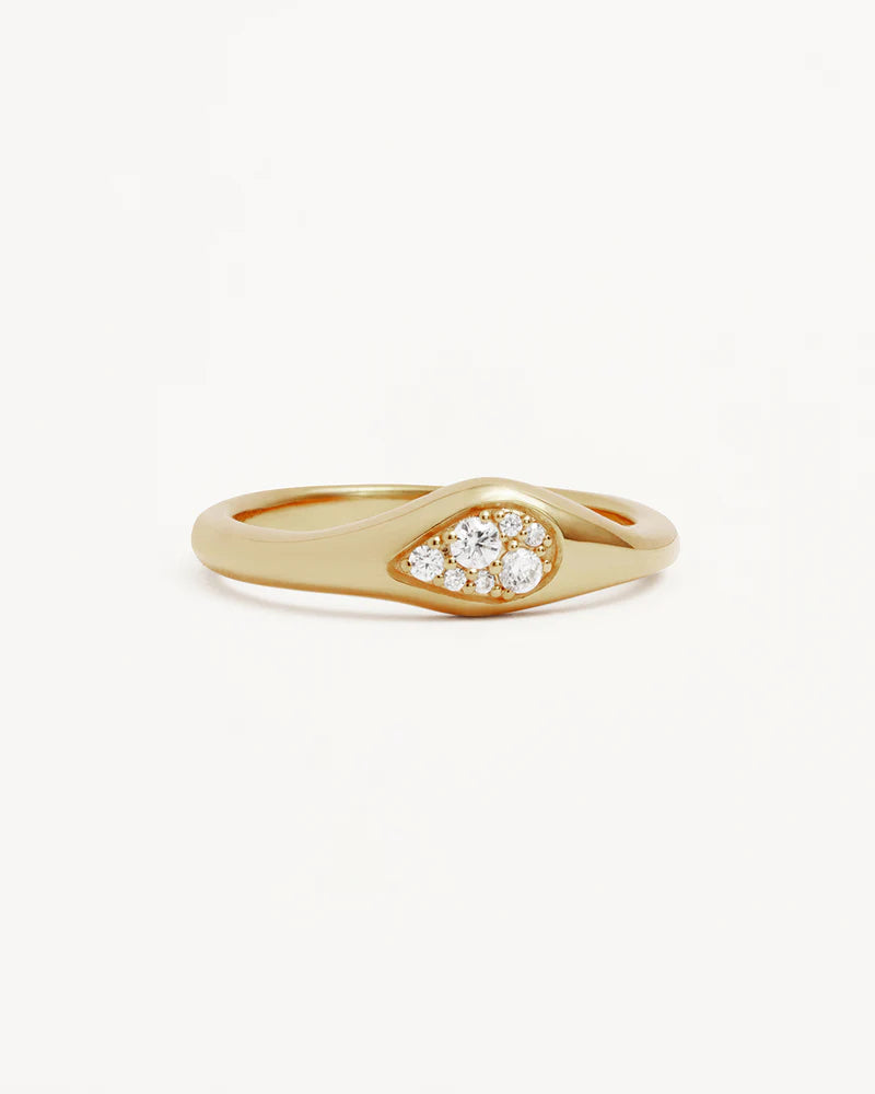 By Charlotte | Gold Ocean Mist Ring - Gold Vermeil