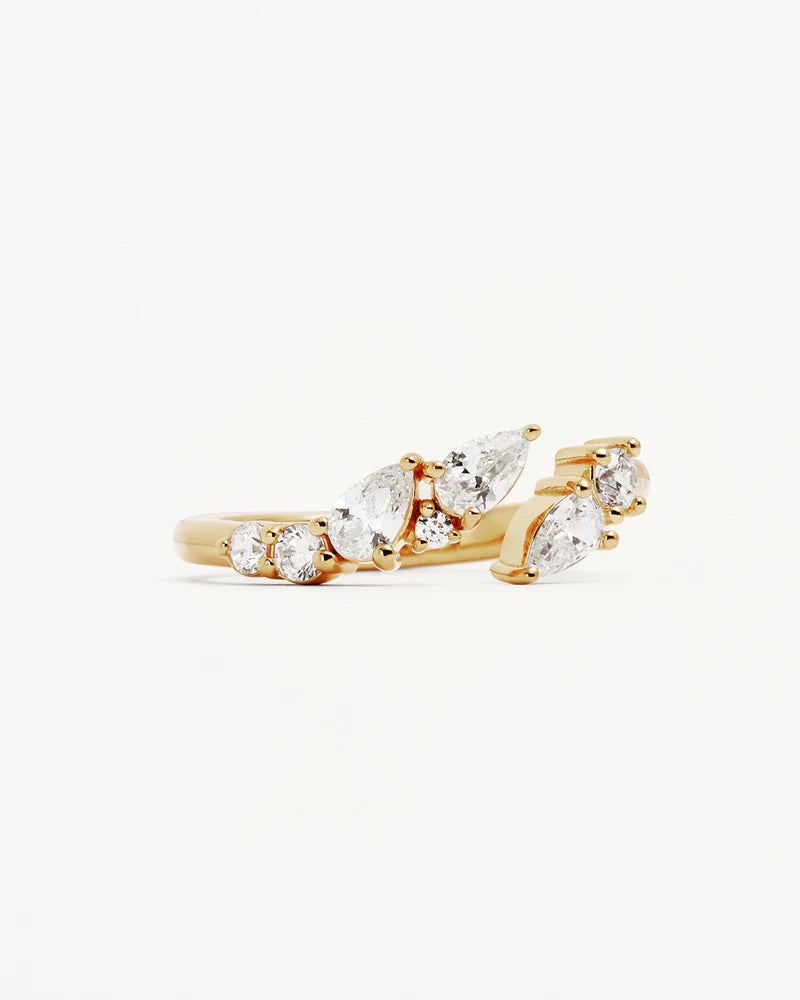 By Charlotte | Ocean Whisper Ring - Gold Vermeil