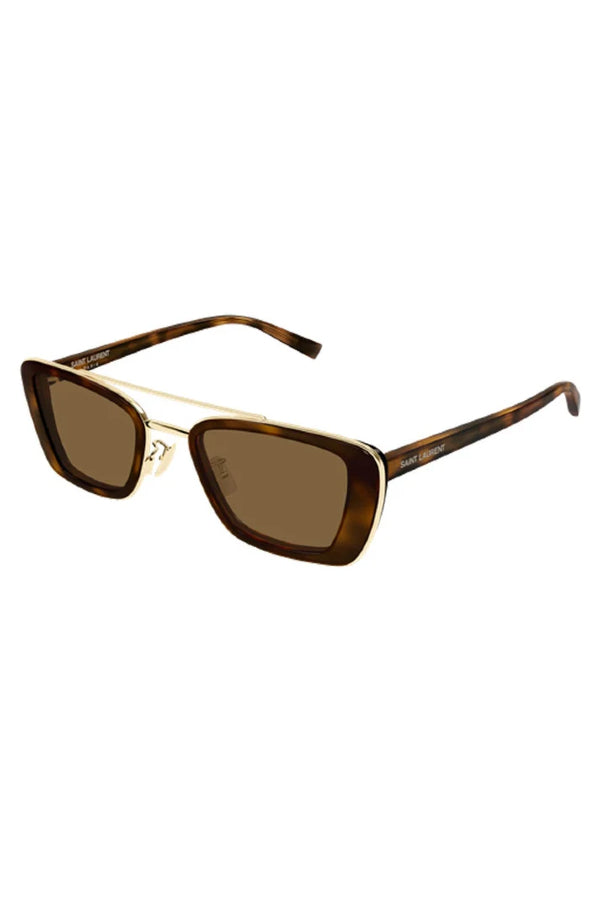 Saint Laurent | Square Aviator - Havana