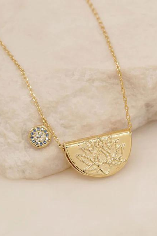 By Charlotte | Lucky Lotus Necklace - Gold