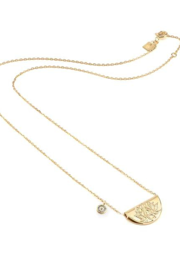 By Charlotte | Lucky Lotus Necklace - Gold