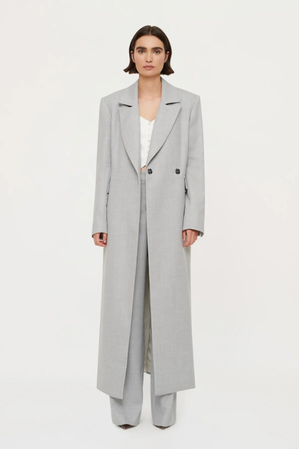 Grey coat with on sale hood