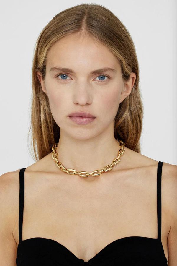 Anine Bing | Oval Link Necklace - Gold