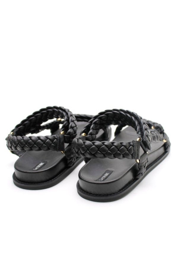 La Tribe | Elke Braided Sandal - Black