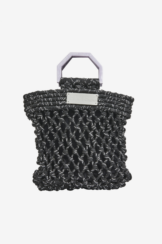 HVISK | Merge String Bag - Black Font209